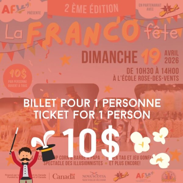 Bille pour 1 personne - La Franco Fête 2026